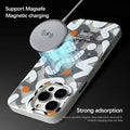 iPhone Geometric Graffiti Shockproof MagSafe Case Cover