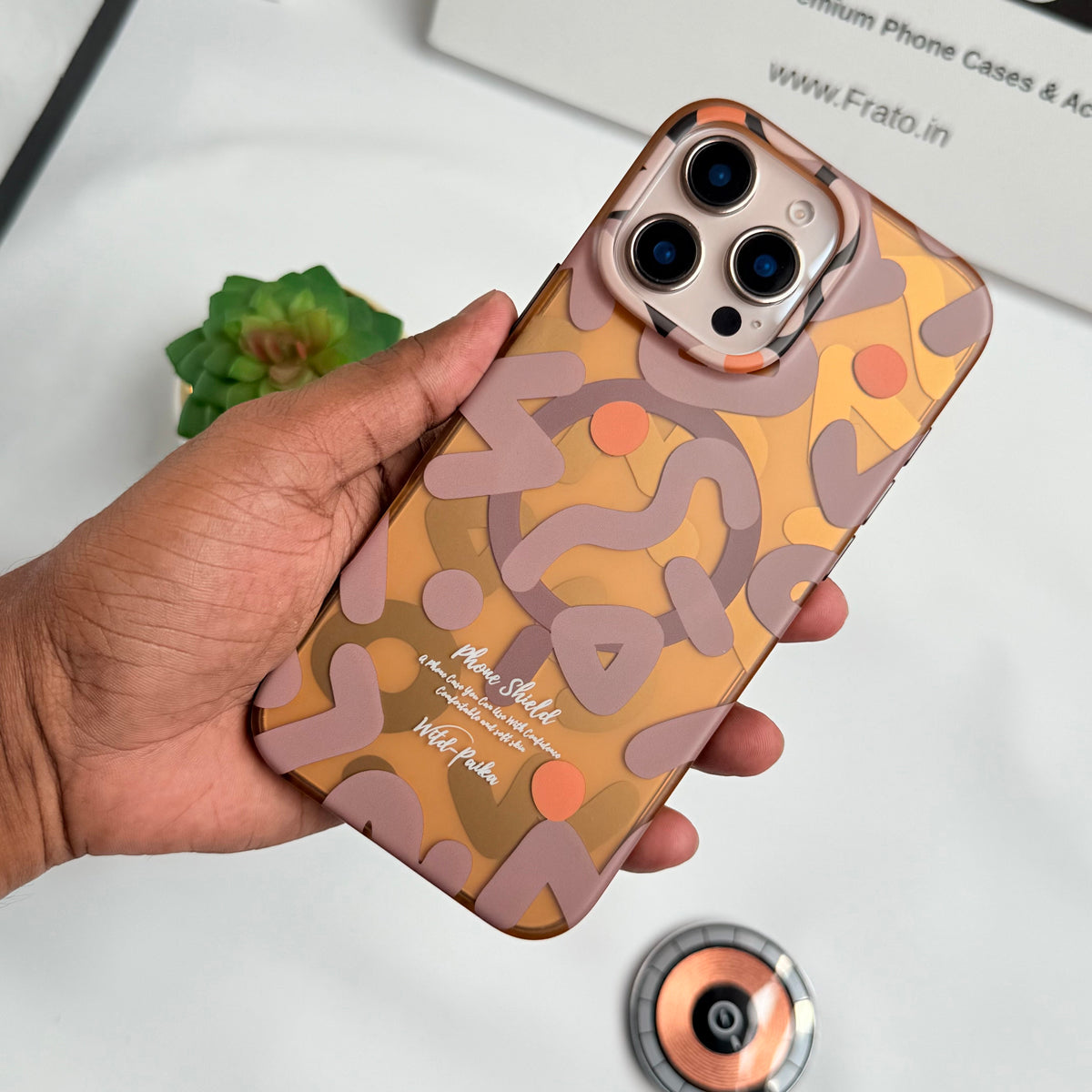 iPhone Geometric Graffiti Shockproof MagSafe Case Cover