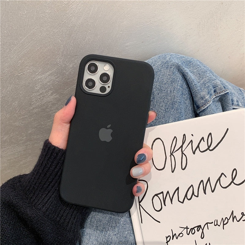 iPhone Liquid Silicone Case Cover ( BLACK )