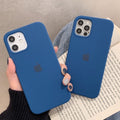 iPhone Liquid Silicone Case Cover ( COBALT BLUE )