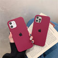 iPhone Liquid Silicone Case Cover ( PLUM )