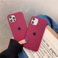iPhone Liquid Silicone Case Cover ( PLUM )
