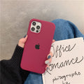 iPhone Liquid Silicone Case Cover ( PLUM )