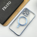 iPhone Luxury Magsafe Magnetic Transparent Phone Case With Lens Protector