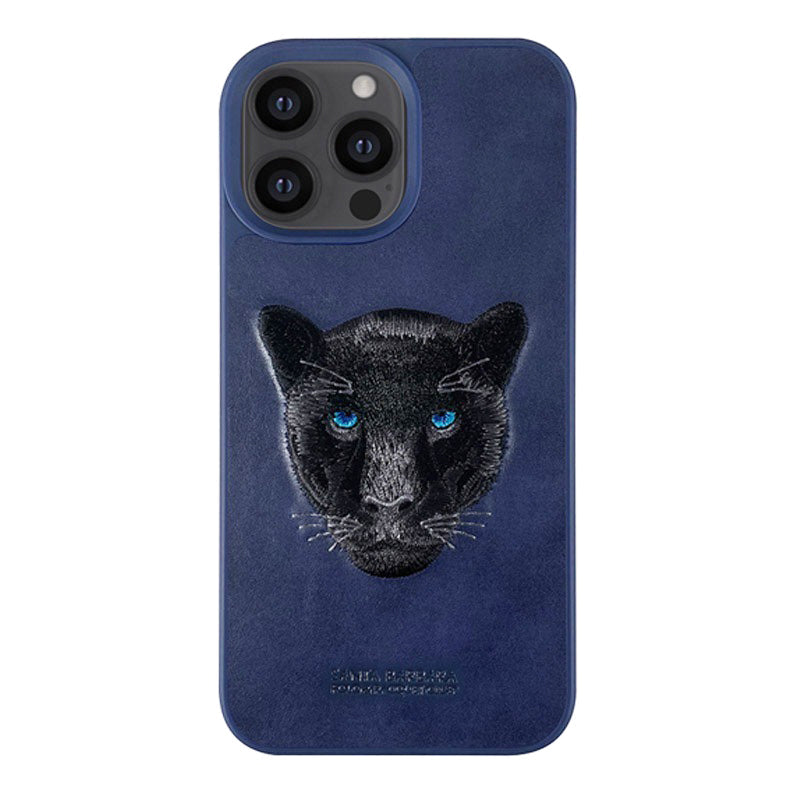 iPhone Luxury Santa Barbara Leather Savana Series Panther Back Cover
