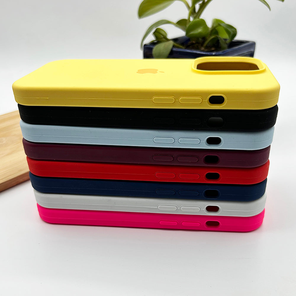iPhone Silicone Case Cover ( Neon Pink )