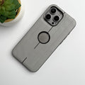 iPhone Suitcase Design PU Leather Case Cover Metal Buttons
