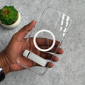 iPhone Transparent Bottom Metal Stand MagSafe Supported Case Cover